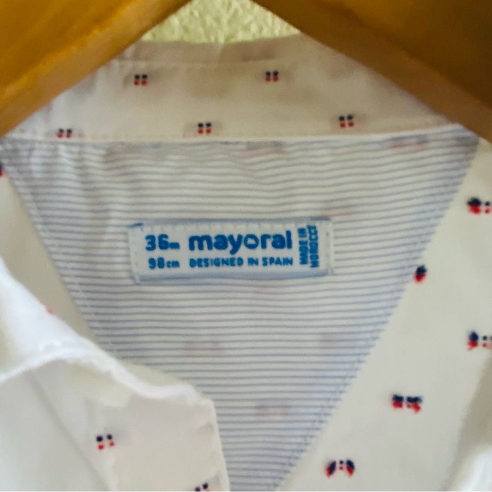Mayoral NWT Toddler Button Down Shirt, 36 Months/ 3 years - Picture 3 of 6